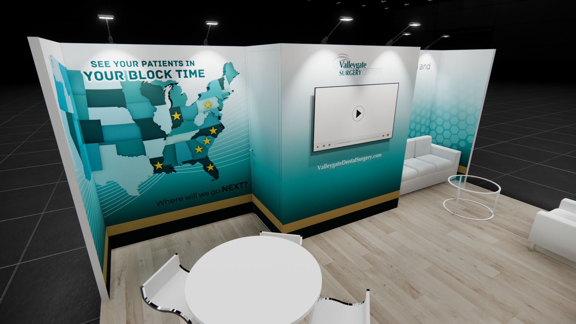 SupplySide West 20x20 trade show exhibit rental in Las Vegas (view 6)