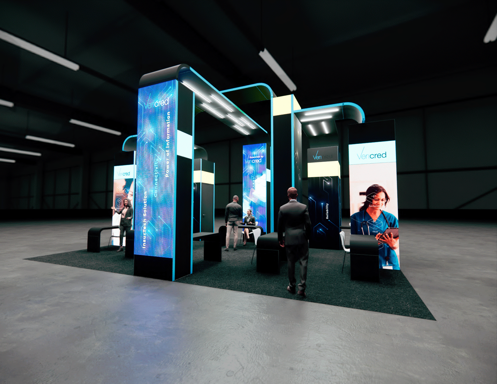 ISC West 20x30 trade show exhibit rental in Las Vegas
