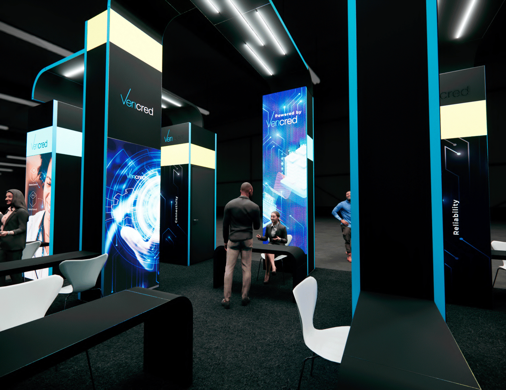 ISC West 20x30 trade show exhibit rental in Las Vegas (view 3)