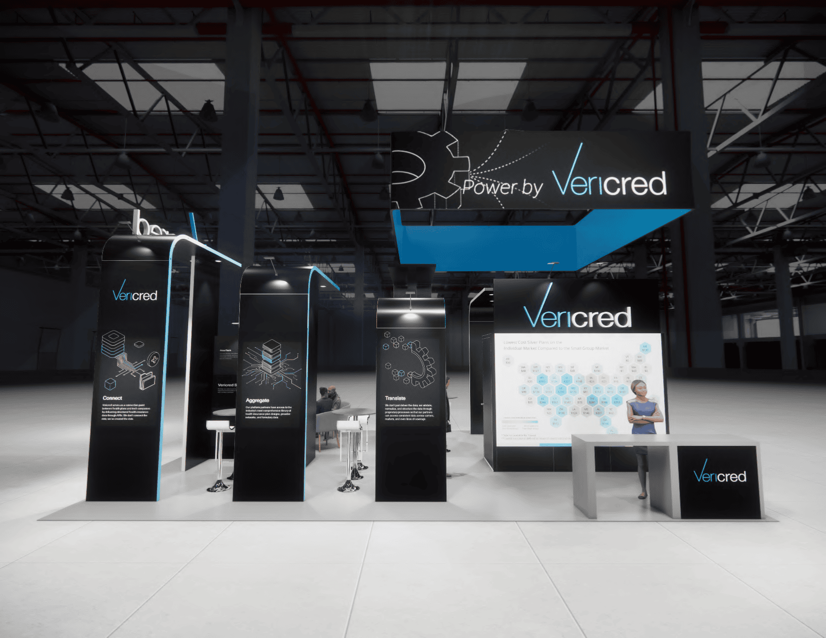 SupplySide West 20x30 trade show exhibit rental in Las Vegas