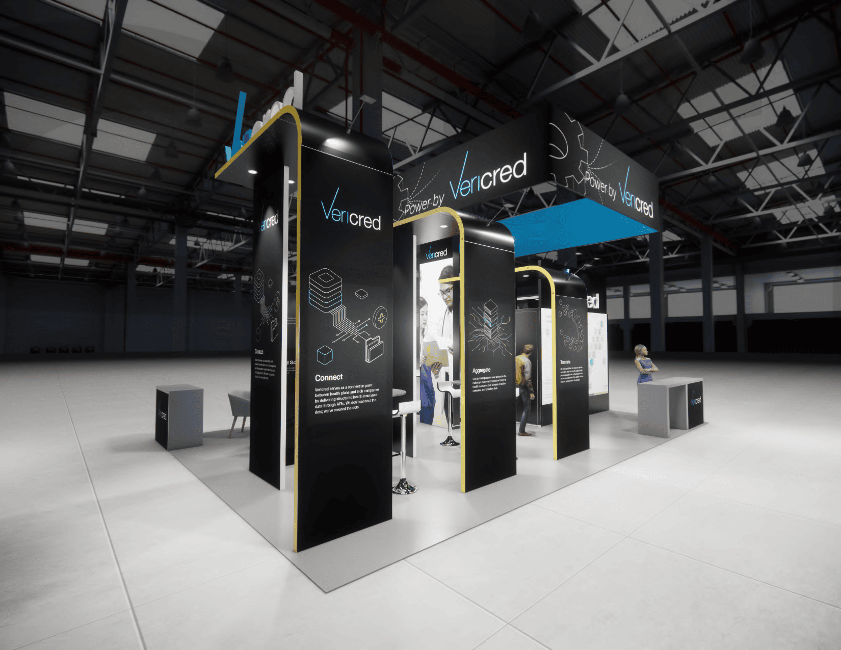 SupplySide West 20x30 trade show exhibit rental in Las Vegas (view 3)