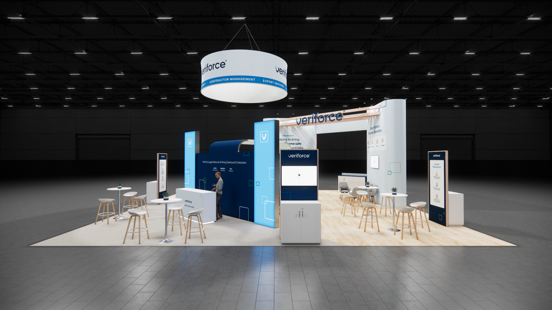 PACK EXPO 40x40 trade show exhibit rental in Las Vegas (view 4)