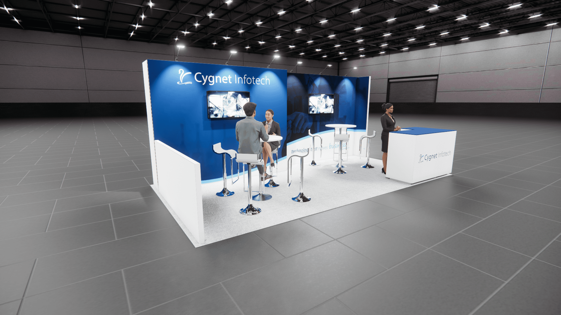 CONEXPO 10x20 trade show exhibit rental in Las Vegas (view 5)