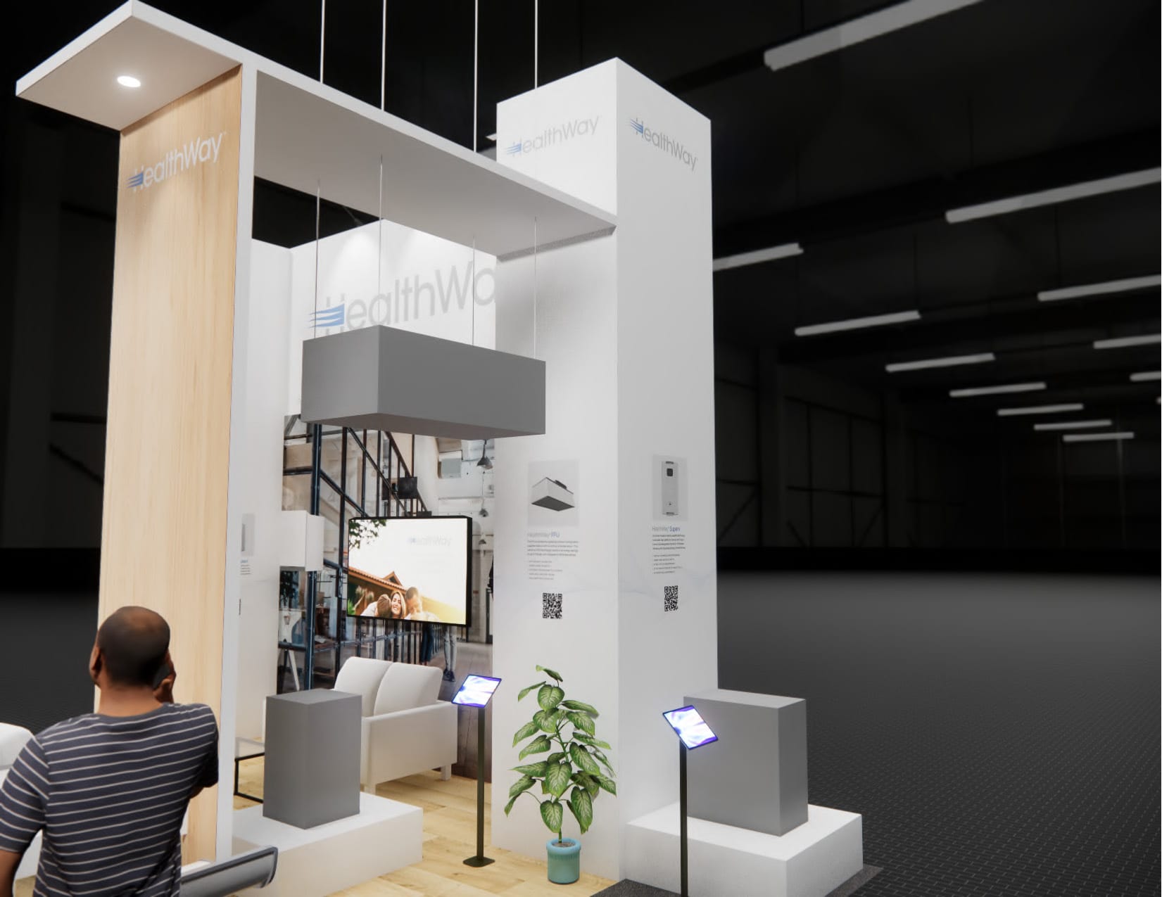 InfoComm 20x20 trade show exhibit rental in Las Vegas (view 7)